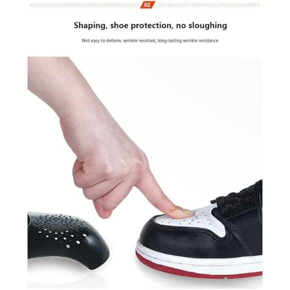 Crease Protectors Most Sneakers, 4 PAIRS Crease Protector Men's SZ 7.5-12, Black - Picture 2 of 6